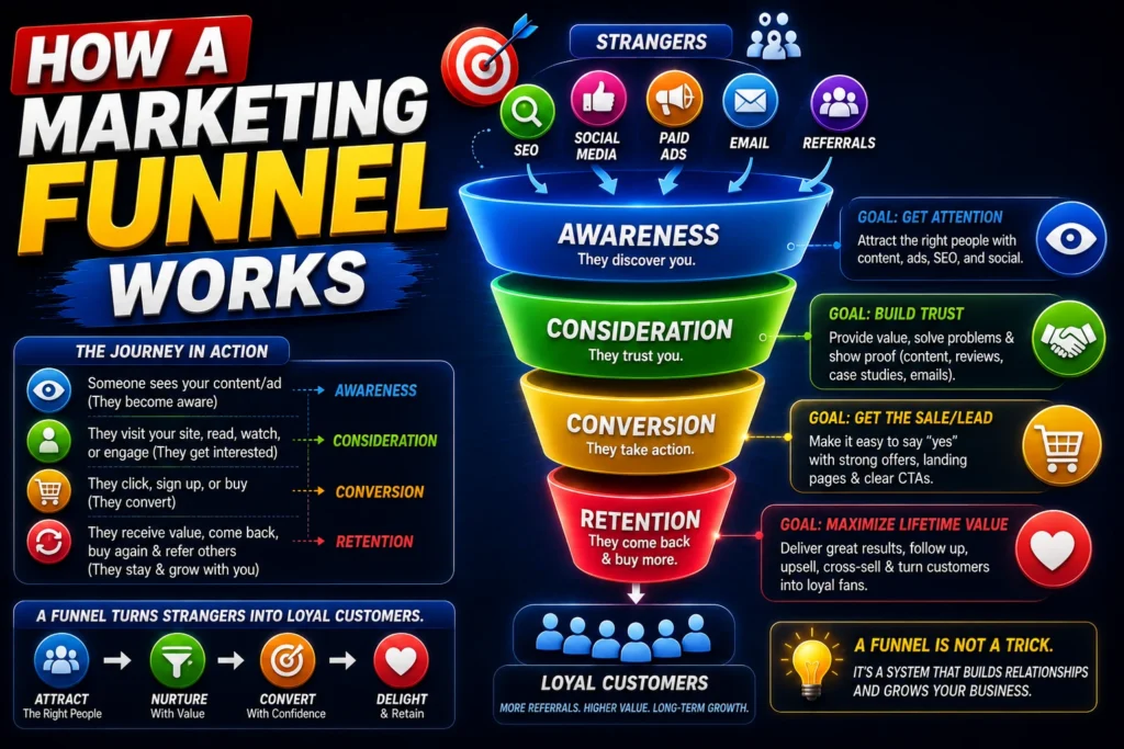 How a marketing funnel works 2026 How a marketing funnel works