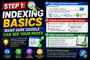 Step 1 - Indexing Basics (Make Sure Google Can See Your Pages)