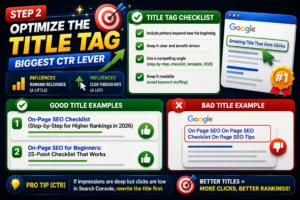 Step 2: Optimize the Title Tag