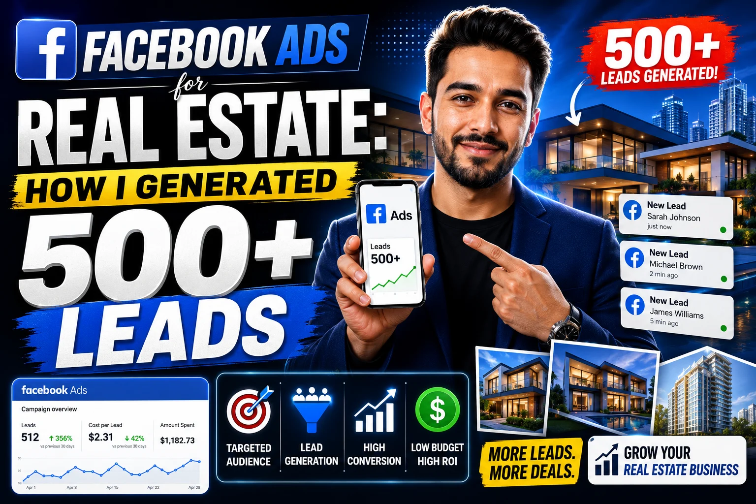 facebook ads for real estate how i generated 500+ leads