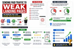 Sending Paid Traffic to Weak Landing Pages