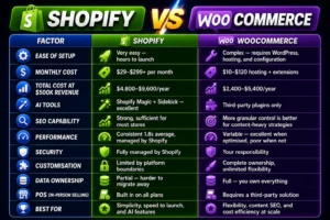 Shopify vs WooCommerce clear difference