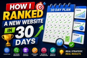 How I Ranked a New Website in 30 Days