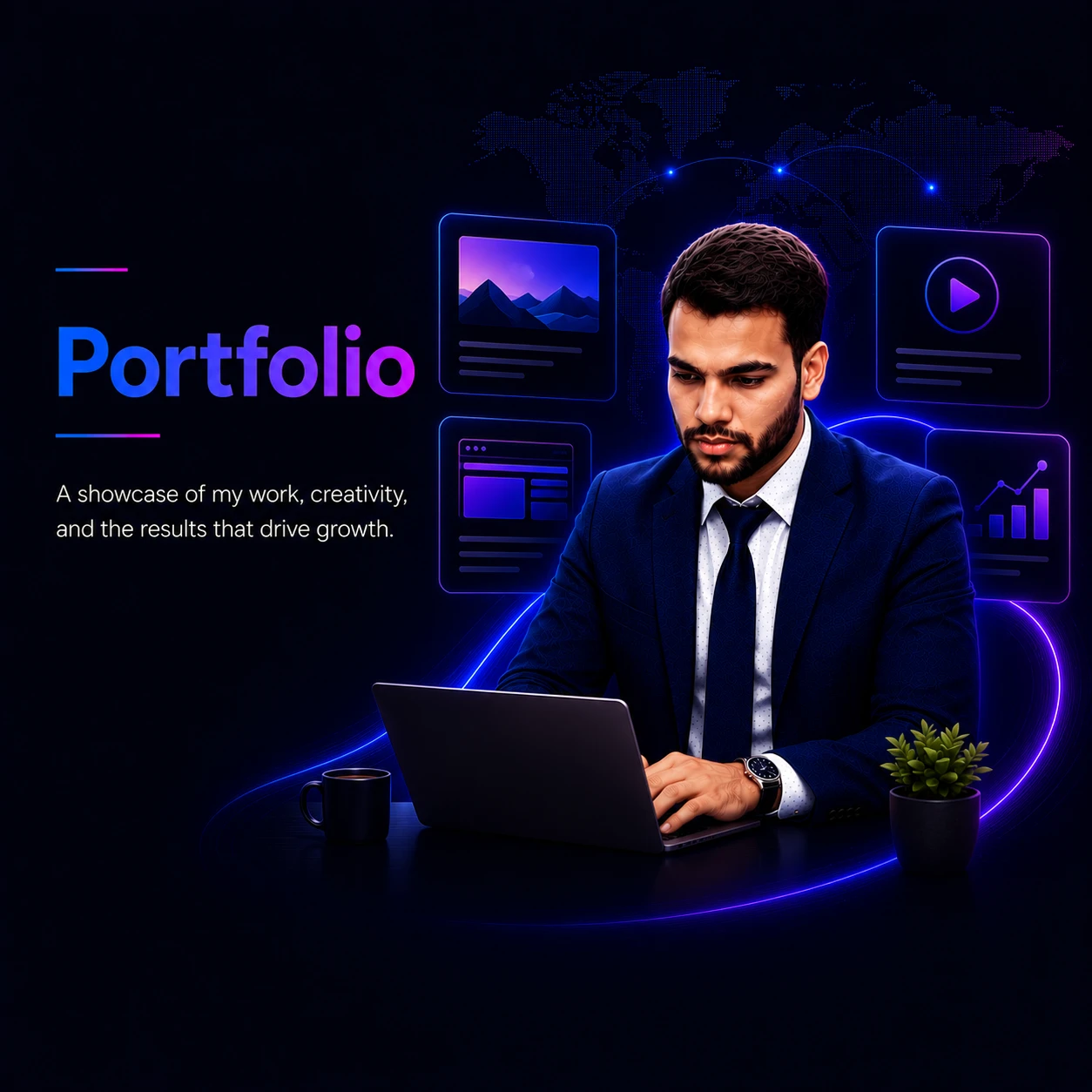navdeep kr portfolio mobile header