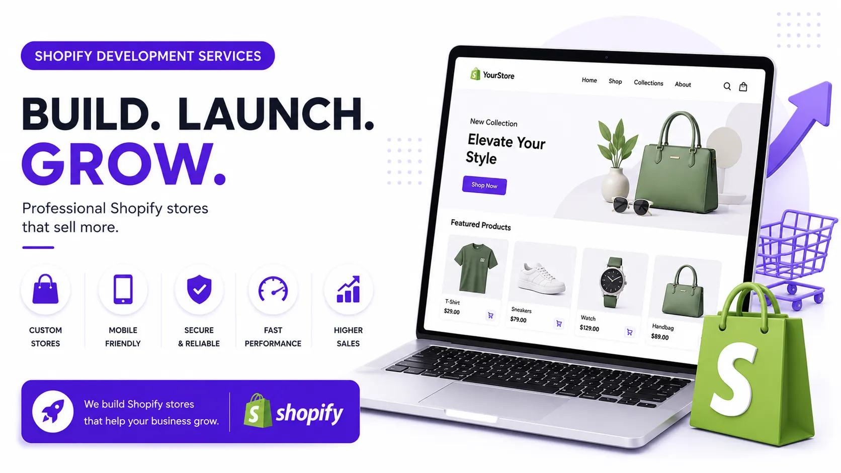 shopify website development services